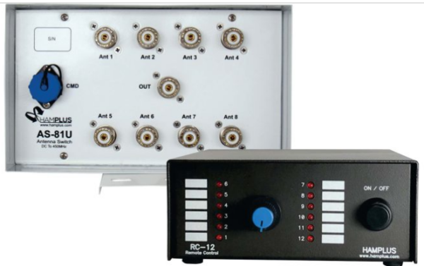 アンテナ切替機　アンテナスイッチ　４ｋWpep　8回路　コントローラー付き