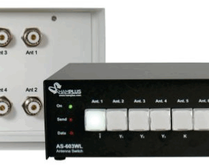 HAMPLUS　AS603WL　アンテナ自動切替機　コントロールケーブル不要　CAT連動　３無線機6アンテナ（リニアアンプ接続可能）　５４MHｚまで