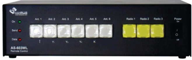 HAMPLUS AS603WL アンテナ自動切替機 コントロールケーブル不要 CAT連動 3無線機6アンテナ(リニアアンプ接続可能) 54MHzまで - 画像 (3)